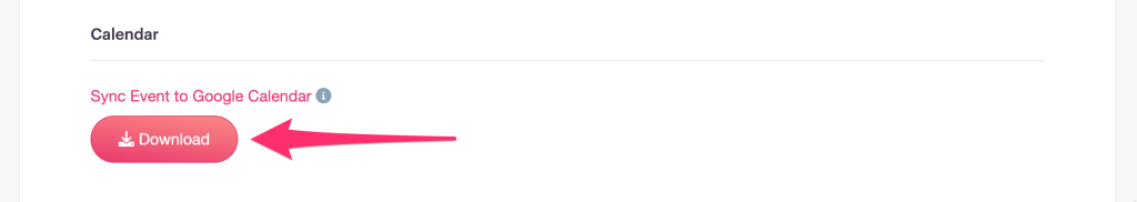 how to sync to calendar planhero download button