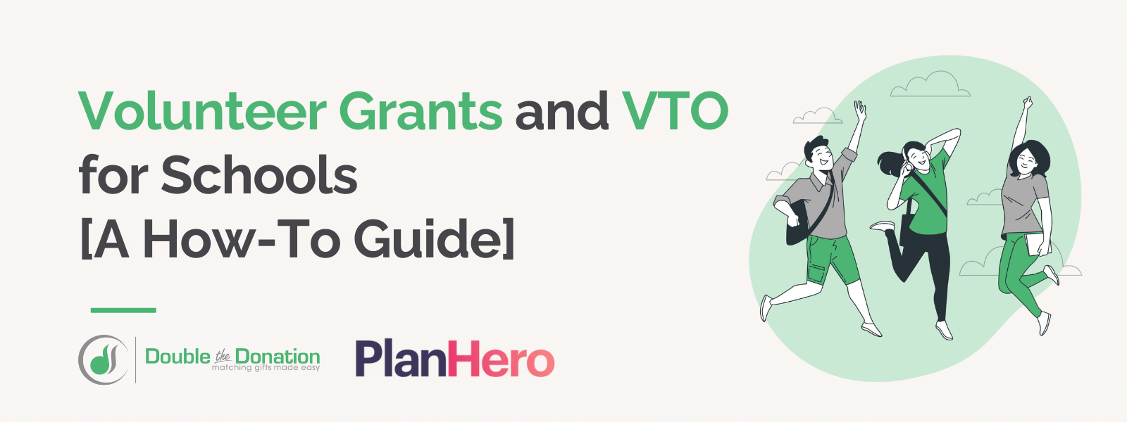 volunteer grants and VTO for schools header image