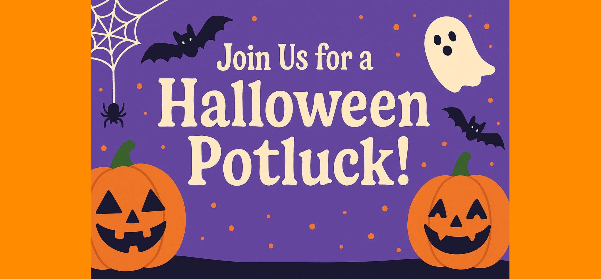 invitation for a halloween potluck part